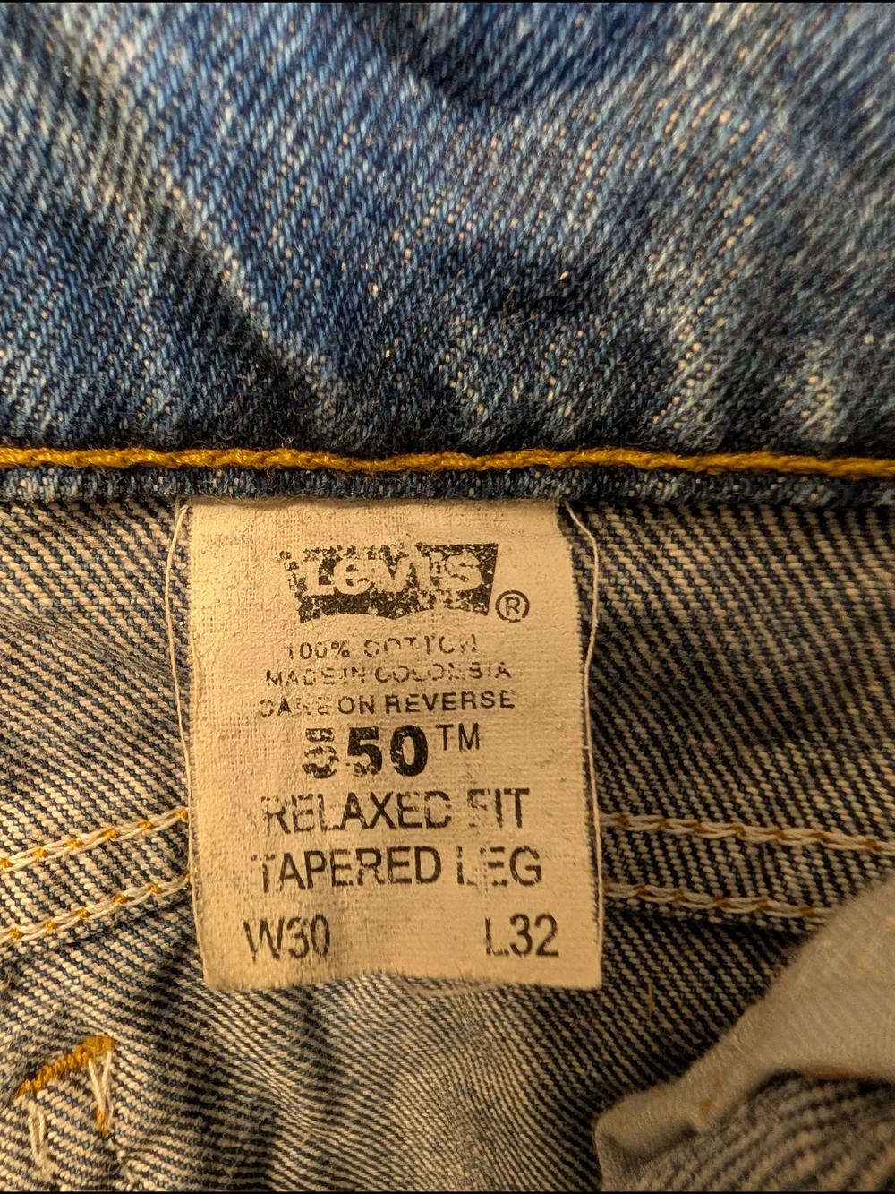 Vintage 1994 Levis 550 Orange Tab Relaxed Tapered Jeans W30 L32 EUC Medium
